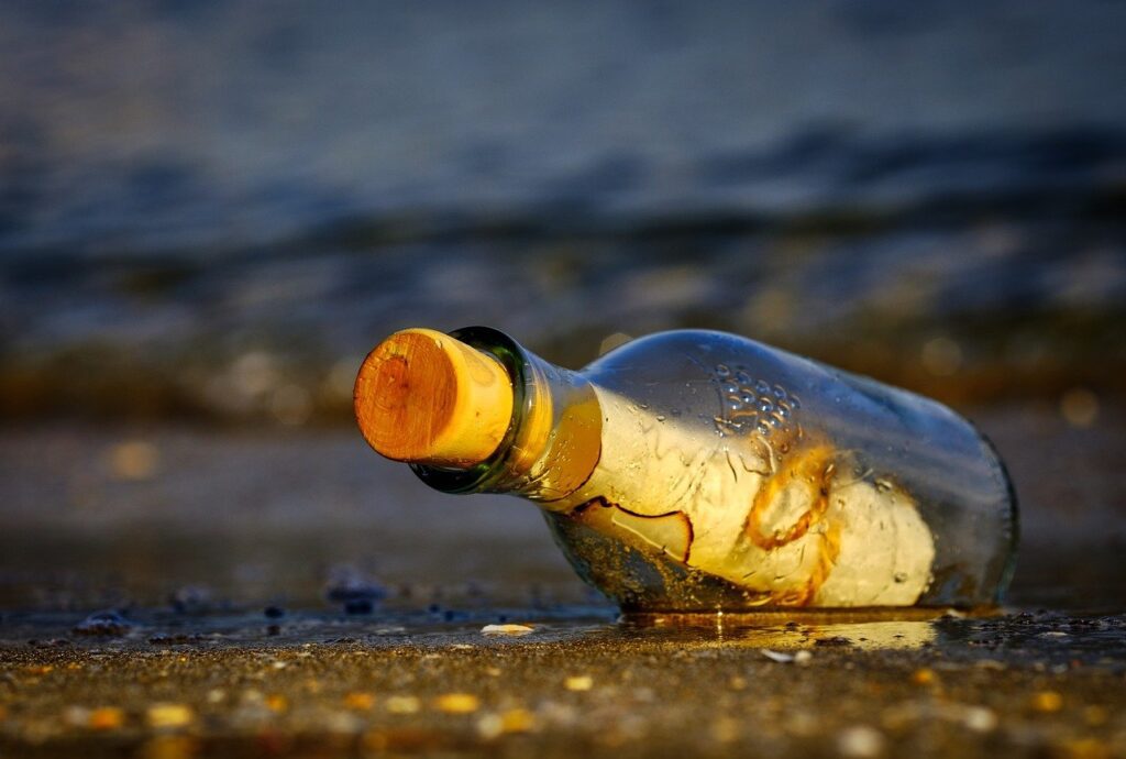 message in a bottle, sea, wreck-3437294.jpg