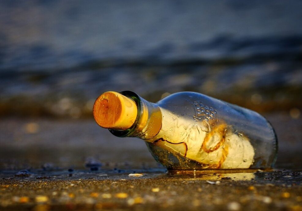 message in a bottle, sea, wreck-3437294.jpg